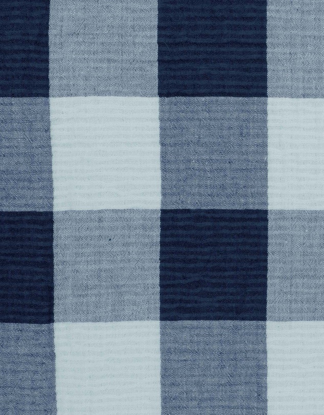 Bambury - Willow Gingham Check Short Cotton Robe