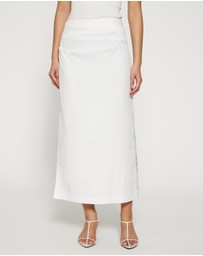 Lover - Tianah Tuck Detail Midi Skirt