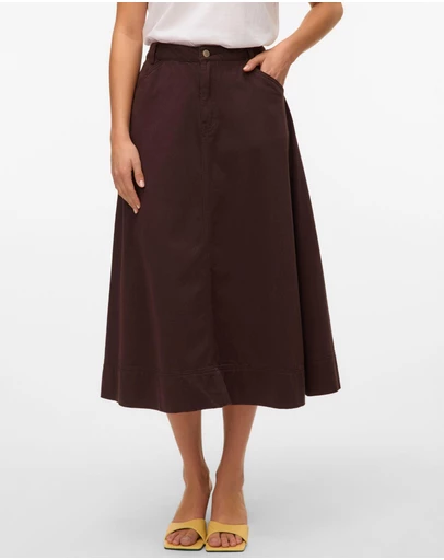 Vero Moda - Filia Denim Midi Skirt