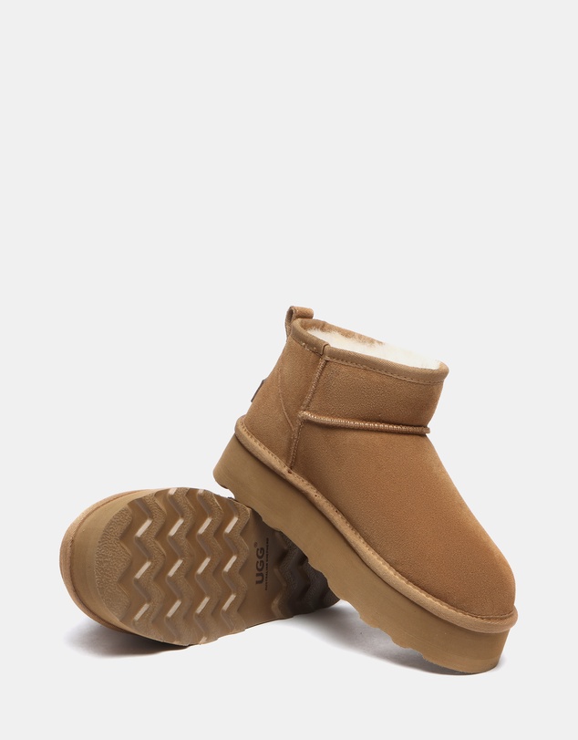 EVERAU - Australian Shepherd Ugg Thick Bottom Ronnie Cow Suede Upper UGG Boots