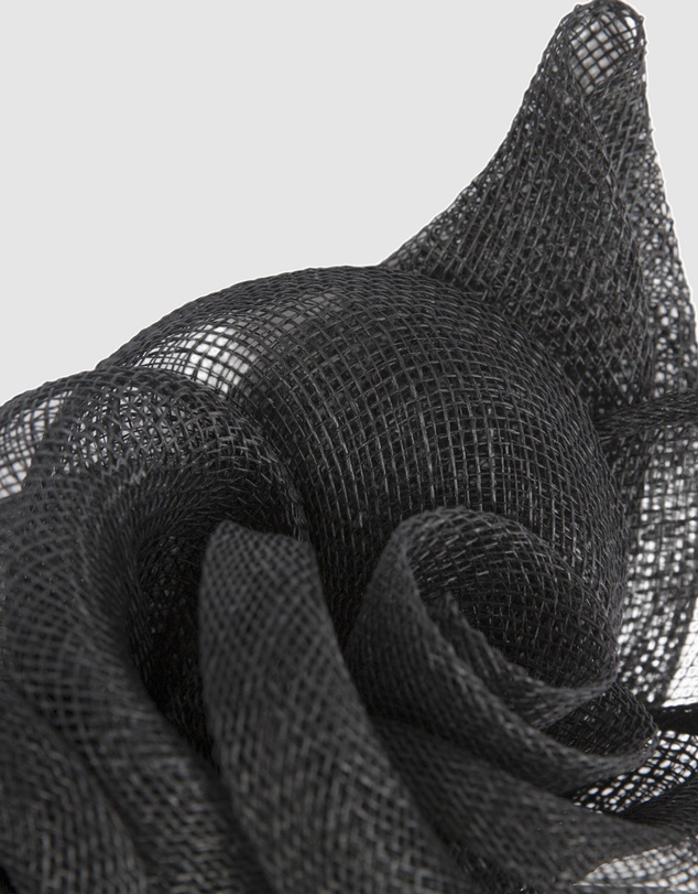 Max Alexander - Black Flower Sinamay Fascinator Headband