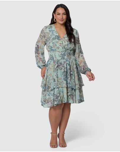 Pink Dusk by Curve Project - Flirty Mini Dress