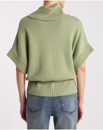 David Lawrence - Roll Neck Gilet Top