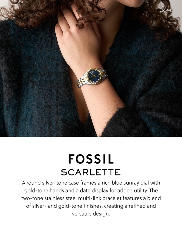 Fossil - Scarlette Two Tone Analogue Watch