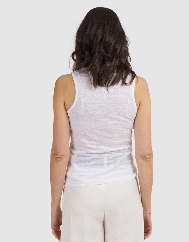 CAMIXA - Tecla Linen Jersey Top