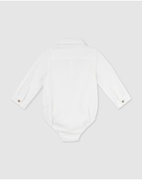 Designer Kidz - Archie L/S Button Romper