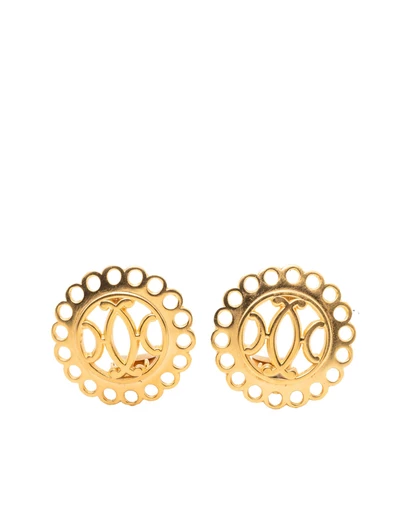 Pre-Loved by Azura Reborn - Pre-Loved Gold Plated Bijouterie Fantaisie Clip on Earrings