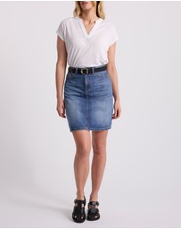 David Lawrence - Goldie Denim Mini Skirt