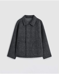 COS - Reversible Checked Herringbone Wool Jacket