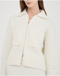 FRIEND of AUDREY - Nyra Boucle Zip Knit