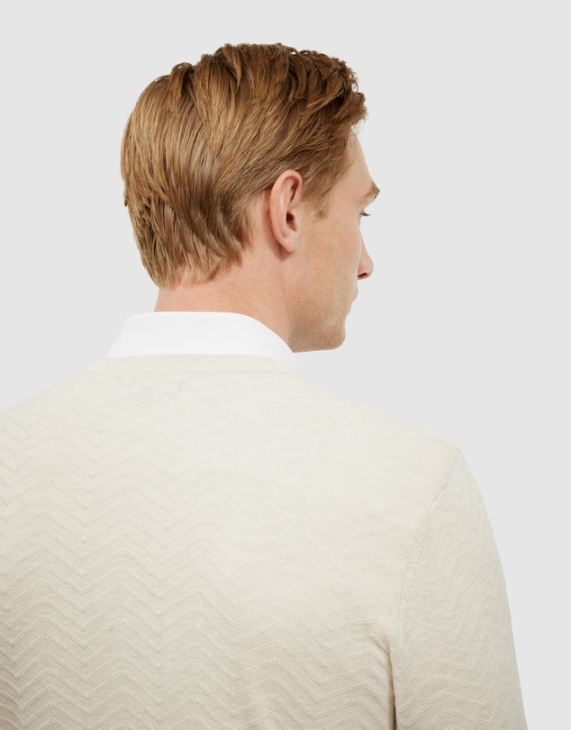 Politix - Lightweight Zig Zag Crew Neck Knit