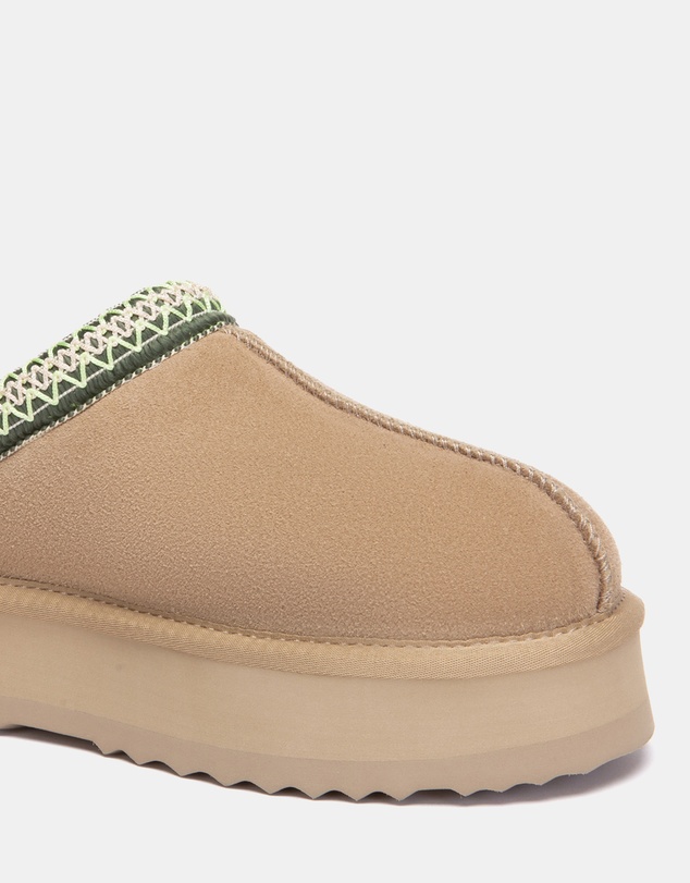 EVERAU - Australian Shepherd Ugg Tay Platform Cow Suede Upper House Shoes