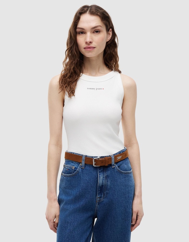 Tommy Jeans - Slim Essential Logo 1 Rib Tank