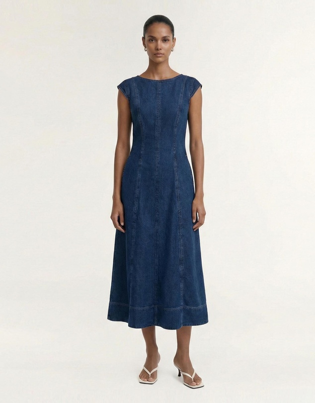 Staple the Label - Roma Chambray Midi Dress