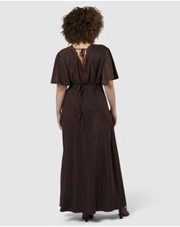 Sunday In The City - Electric Guitars Maxi Dress