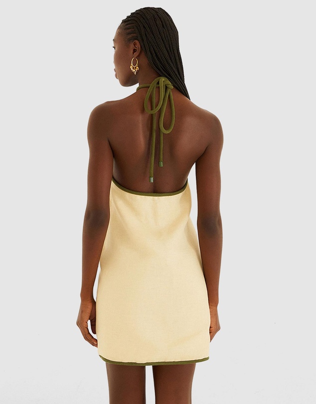 Farm Rio - Sand Coconut Sleeveless Mini Dress