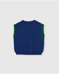 Goldie + Ace - Jumbo Strawberry Knit Vest - Babies-Kids