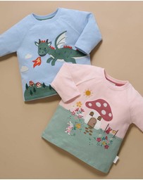 Purebaby - Toadstool House Long Sleeve Tee -Kids-Babies