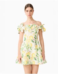 Elliatt - Hana Off The Shoulder Mini Dress In Yellowmulti