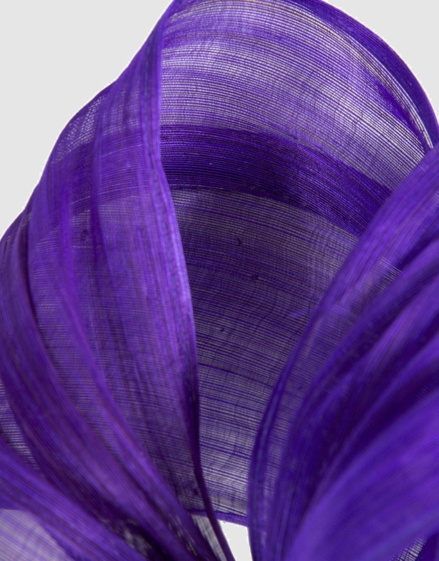 Fillies Collection - Bespoke Purple Bow Racing Fascinator