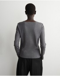 COS - Cotton-Jersey Long-Sleeved Top