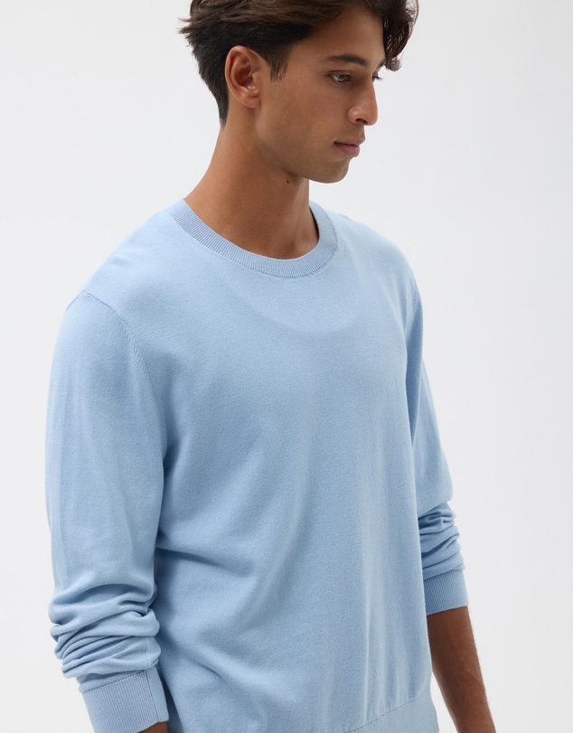 AERE - Lightweight Organic Cotton Crew Neck Knit Jumper
