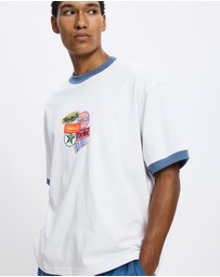 Thrills - Total Service Box Fit Oversized Cropped Ringer Tee