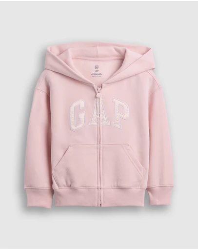 GAP - New Bas Fleece Logo Full Zip Hoodie - Babies-Kids