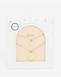 Lovisa - Waterproof Gold Plated Stainless Steel Disc Layered Necklace