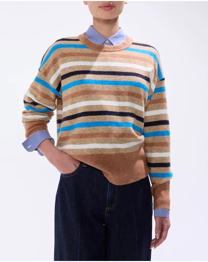 Marcs - Snowfall Stripe Knit Jumper