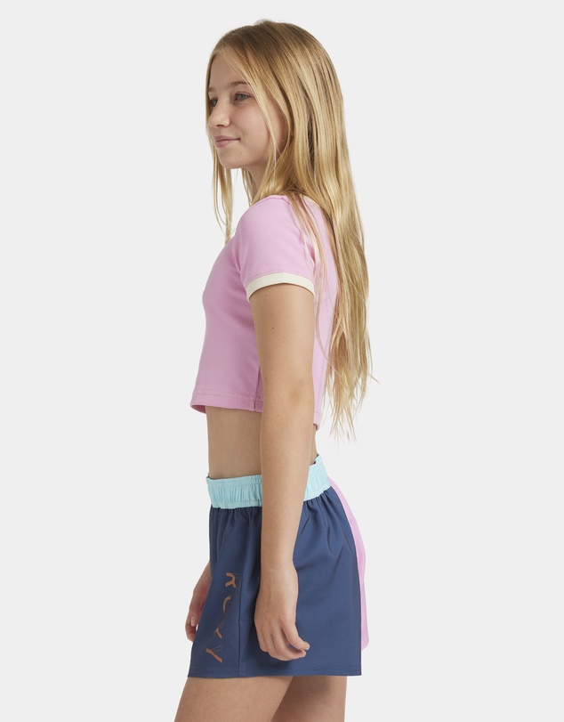 Roxy - Girls 8 to 16 Colorblock Boardshorts