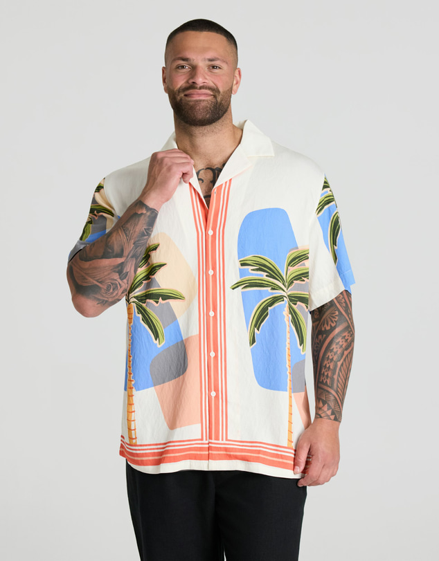 Johnny Bigg - Momoa Relaxed Print Shirt