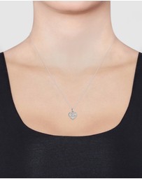 Elli Jewelry - Necklace Mother Child Pendant with Swarovski&reg; Crystals in 925 Sterling Silver