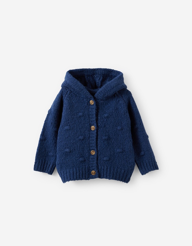 Cotton On Kids - Organic Knit Hooded Cardigan
