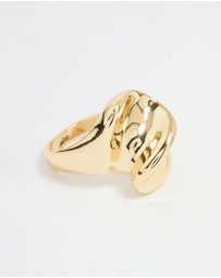 Lovisa - Gold Plated Twisted Oval Ring