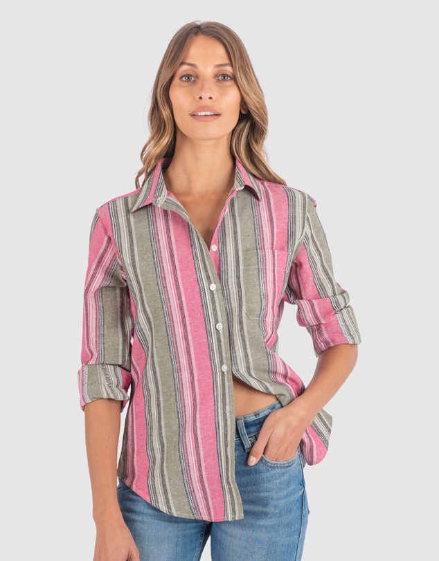 CAMIXA - IRIS Stripes Linen Shirt