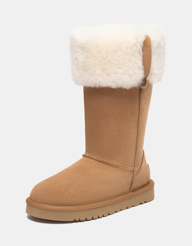 EVERAU - Australian Shepherd Ugg Tall Eleny Cow Suede Upper UGG Boots