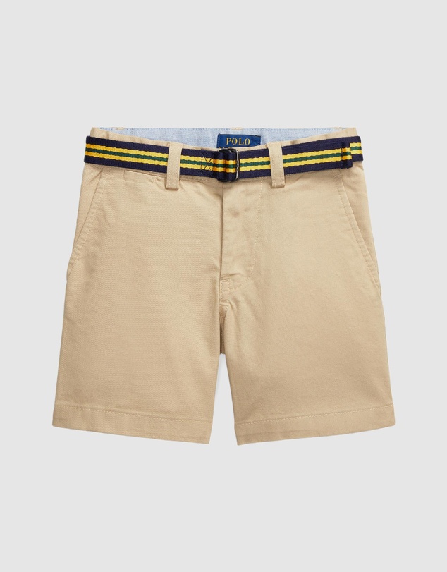 Polo Ralph Lauren - Skinny Fit Flex Abrasion Twill Shorts - ICONIC EXCLUSIVE - Kids