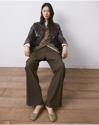 M.N.G - Leather Ballet Flats