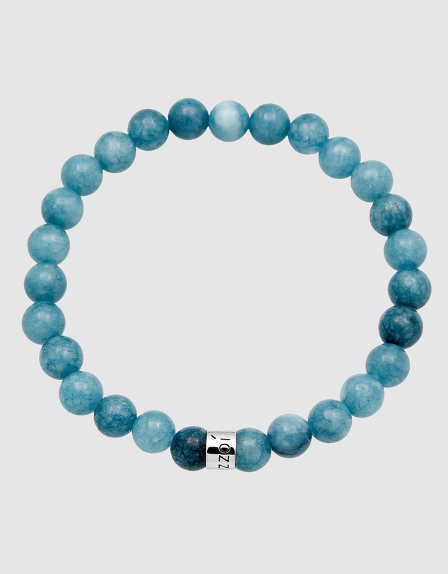 Kuzzoi - ICONIC EXCLUSIVE - Agate Bead Bracelet with 925 Silver Elements