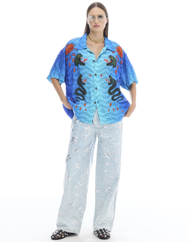 THE TALES - Snake Chain oversized Shirt