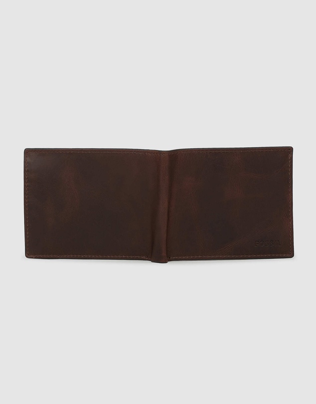Fossil - Derrick Dark Brown Large Coin Pocket Bifold