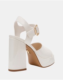 Steve Madden - Soho White Patent Heels