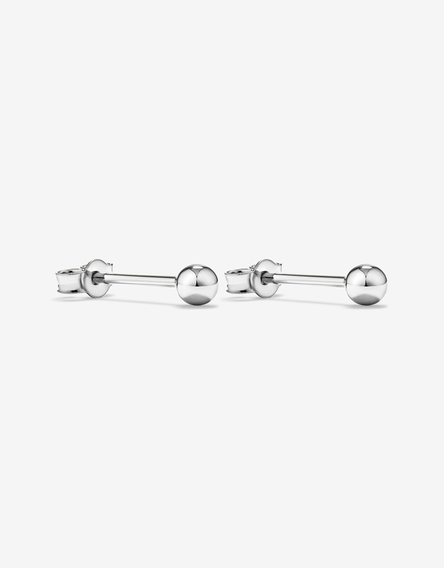 Michael Hill - 3mm Ball Stud Earrings in 10kt White Gold