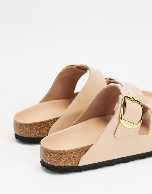 Birkenstock - Arizona Big Buckle Natural Leather Patent - Women's