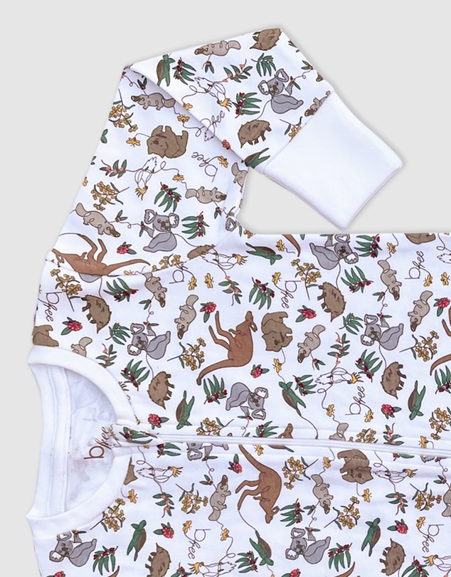 B Free Intimate Apparel - 100% Organic 2-Way Zip Sleepsuit - Baby & Toddler