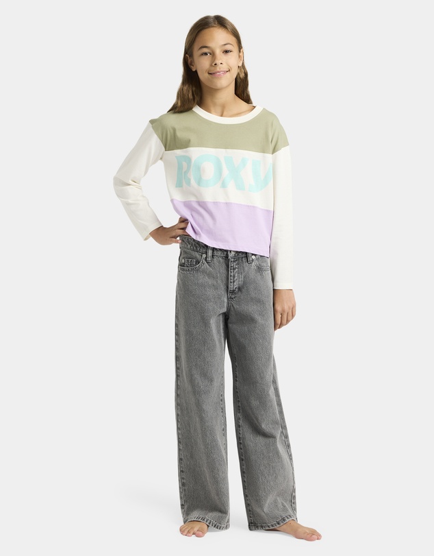 Roxy - Girls 4 to 16 Dawn Patrol Mid Lava Denim Jeans