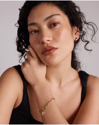 Michael Hill - Cultured Freshwater Pearl Cross Pendant in 10kt Yellow Gold