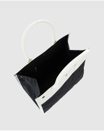 JETT BLACK - Soho Monochrome Quilted Tote Bag