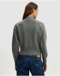 Cotton On - Lotus Cinched Zip Knit